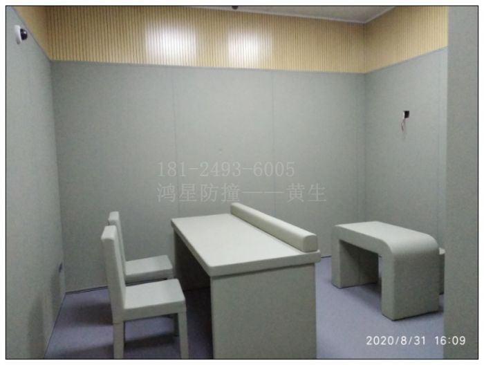公安審訊室采用的墻面防撞軟包