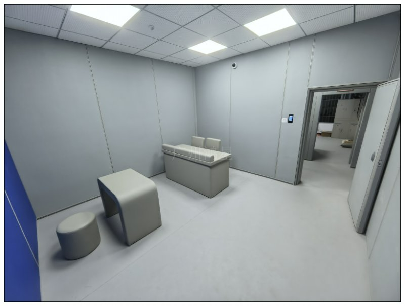 詢問室防撞桌椅的設計需兼顧安全性、耐用性和功能性